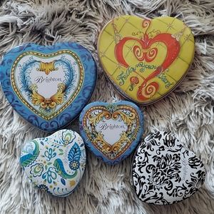 Brighton Jewelry tins set of 5